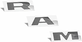 Reflective Concepts RAM Grille Emblem Overlay Decal 2019-2024 Ram 1500, NOT for Classic or TRX (Color: Granite Crystal Metallic)