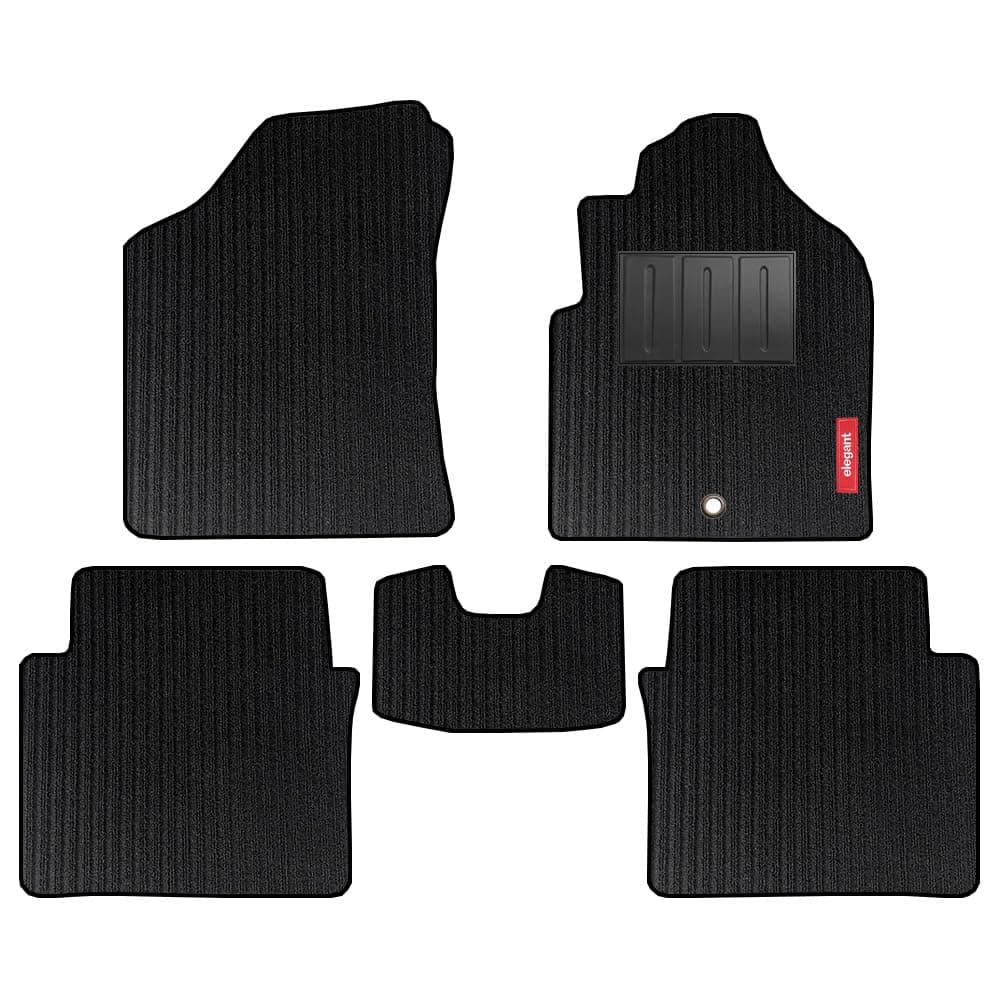 Elegant Pvc Cord Black Custom Fit Car Mat Compatible With New Hyundai Exter