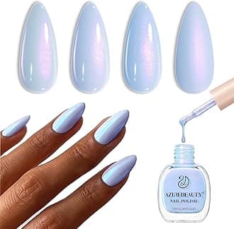 Nail Polish,Celestial Blue Quick Dry Complete Natural Super Lustrous ,Professional for DIY Manicure and Pedicure at Home
