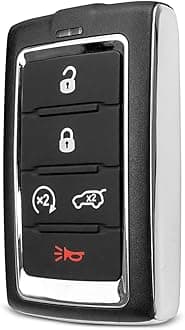 Key Fob Remote Replacement Fit for Jeep Grand Cherokee L Wagoneer 2021 2022 2023, 433MH Keyless Entry Remote Control Replace 68469565, 68377534 FCC ID: M3NWXF0B1
