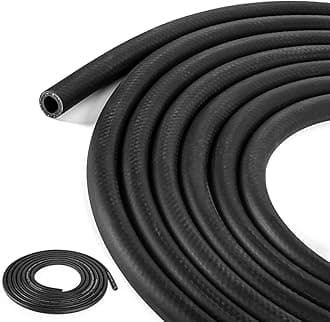 3/8 Inch (10mm) ID Fuel Line Hose 20FT NBR Rubber Push Lock Hose High Pressure 300PSI for Automotive Fuel Systems Engines