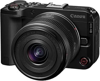 EOS R50 V with RF-S14-30mm F4-6.3 is STM PTZ Lens, APS-C Mirrorless Interchangeable Lens Hybrid Camera, Ultra-Wide Angle Zoom Lens, Vertical Video, Vlogging, Live-Streaming, Content Creation