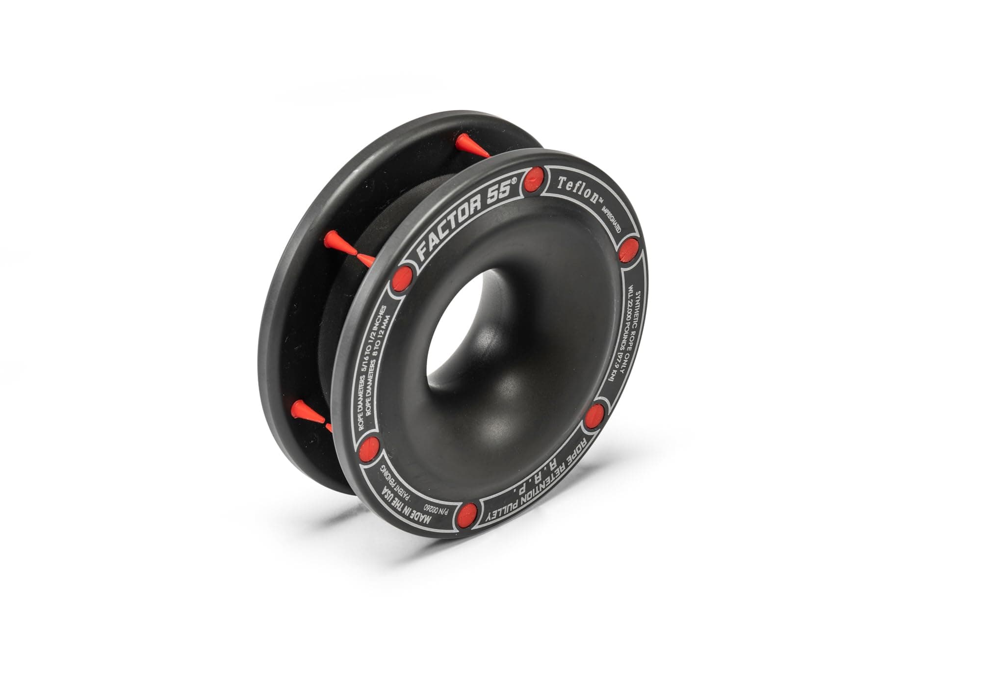 Factor 55 Rope Retention Pulley (RRP) for Use with Synthetic Rope and Soft Shackle