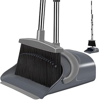 Gray Broom Dustpan