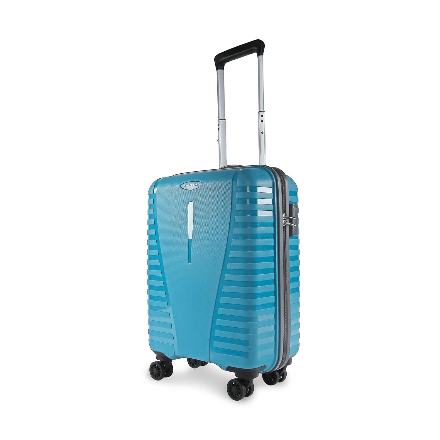 Aristocrat Cabin Airpro 55 Cm(Small) Polypropylene 360 Degree 8 Wheels Trolley Bag for Travel Hard Case Luggage, Lightweight with Combination Lock & Robust Trolley with 3 Years Warranty (Teal Blue)
