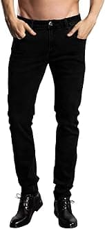 Jeans Pants Slim Fit, Younger-Looking Fashionable Colorful Comfy Stretch Jeans Pants for Men, Skinny Jeans Stretch Fit …