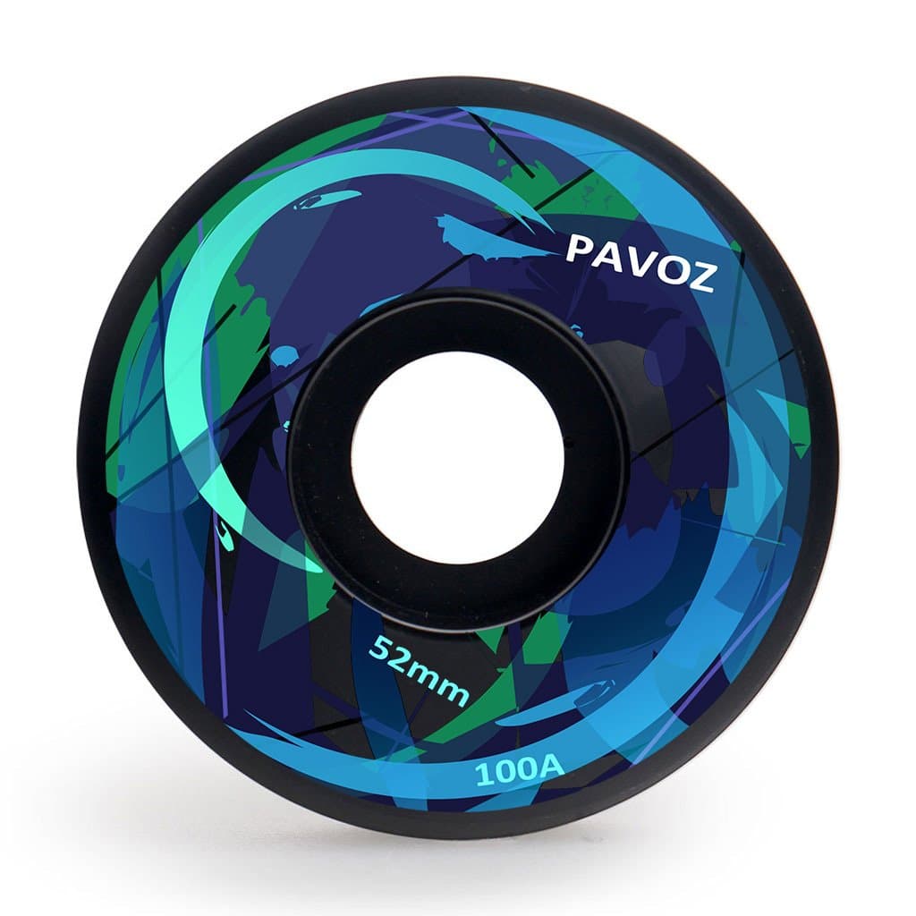 Pavoz Pro Skateboard Wheels 52mm 100A Colorful