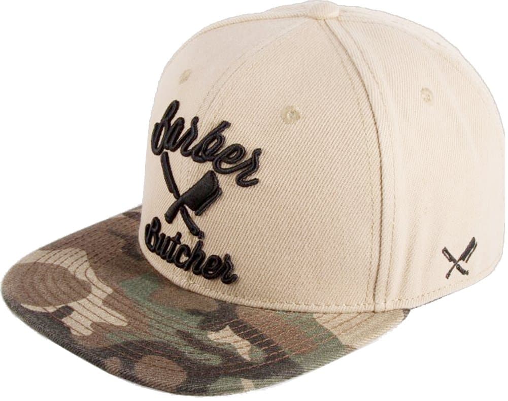 Barber & Butcher BB Blades Sand Camo Snapback Cap Basecap OSFA One Size