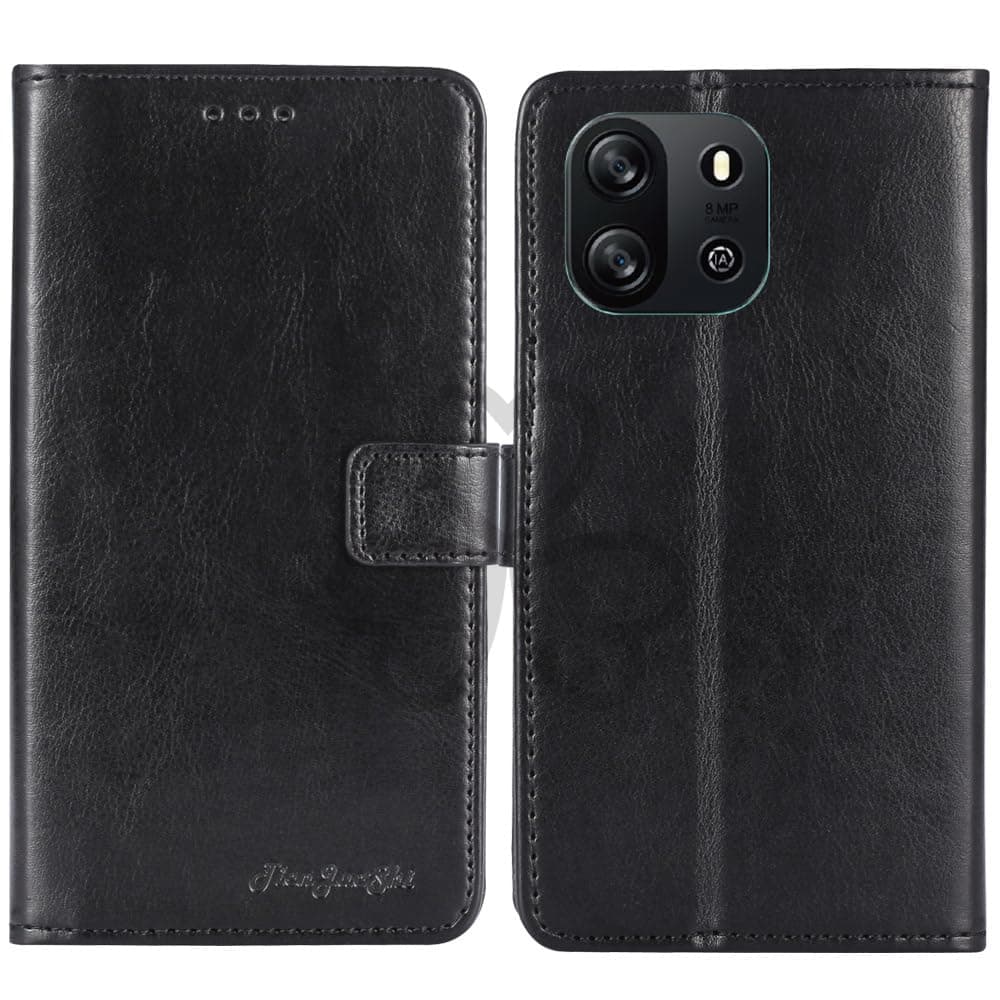 Black Book Stand Retro Flip Leather Protector Phone TPU Silicone Case ForBlackview wave 6c 6.56 inchGel Cover Etui Wallet