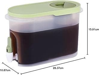 Baraiser Cold Brew Coffee Maker, 1 Gallon Iced Coffee Maker with Ultra-fine Mesh Steel Filter and Spigot