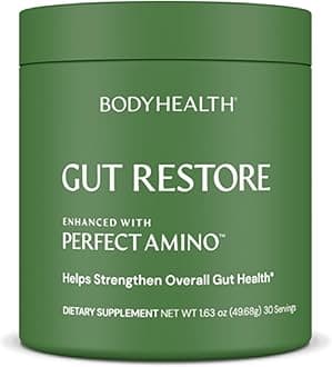 Gut Restore with PerfectAmino, ImmunoLin, and Humic Acid - Gut Health Supplement for Digestive and Immune Support - Unflavored - 30 Servings