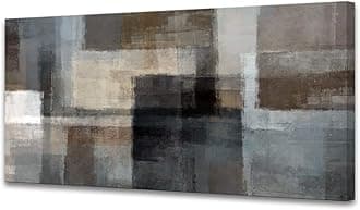 Cao Gen Decor Art A62475 Canvas Prints Abstract Wall Art Print Paintings Grey and Brown Home Decor Framed Ready to hang for Living Room Bedroom and Office Home Kitchen Artwork