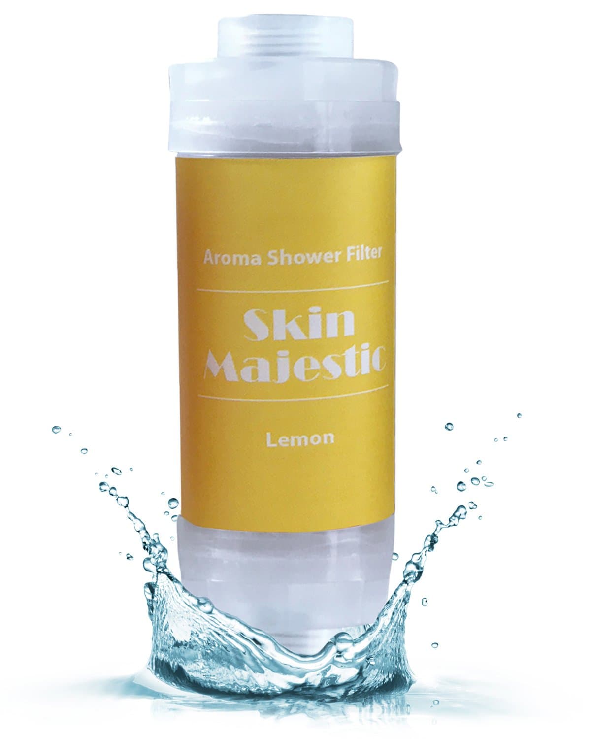 Aroma Shower Micro Fiber Polypropylene Filter for Fine Sediment, Rust – Eliminates Chlorine Includes Vitamin C, Milk Powder, Propolis, Healthier Skin and Hair (Lemon)