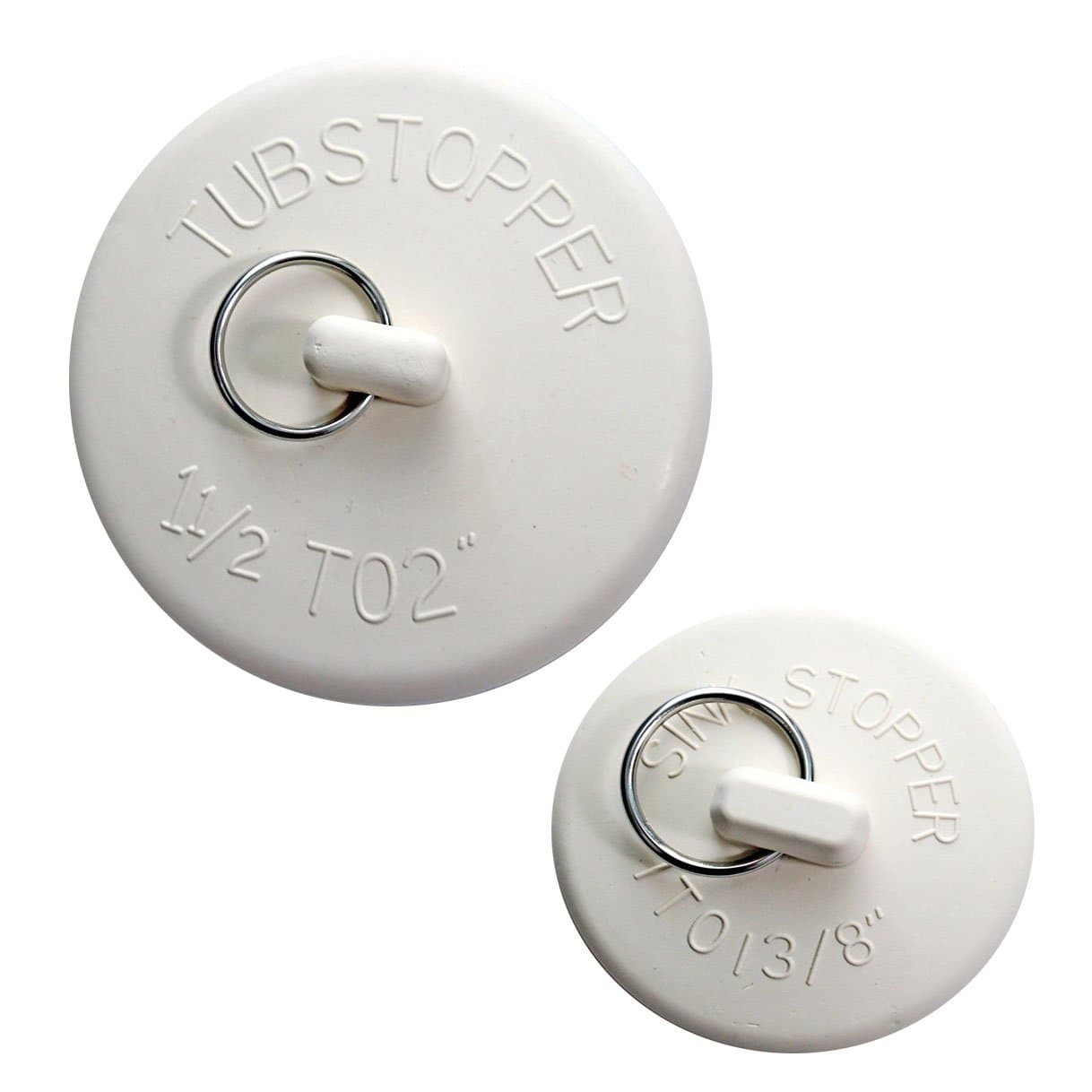 Arology2 Pack Rubber Drain Stopper Plugs, Fit Most Drains with 2 Different Sizes, Works for Bathtubs, Kitchen Sinks, Bathroom, Laundry, and More