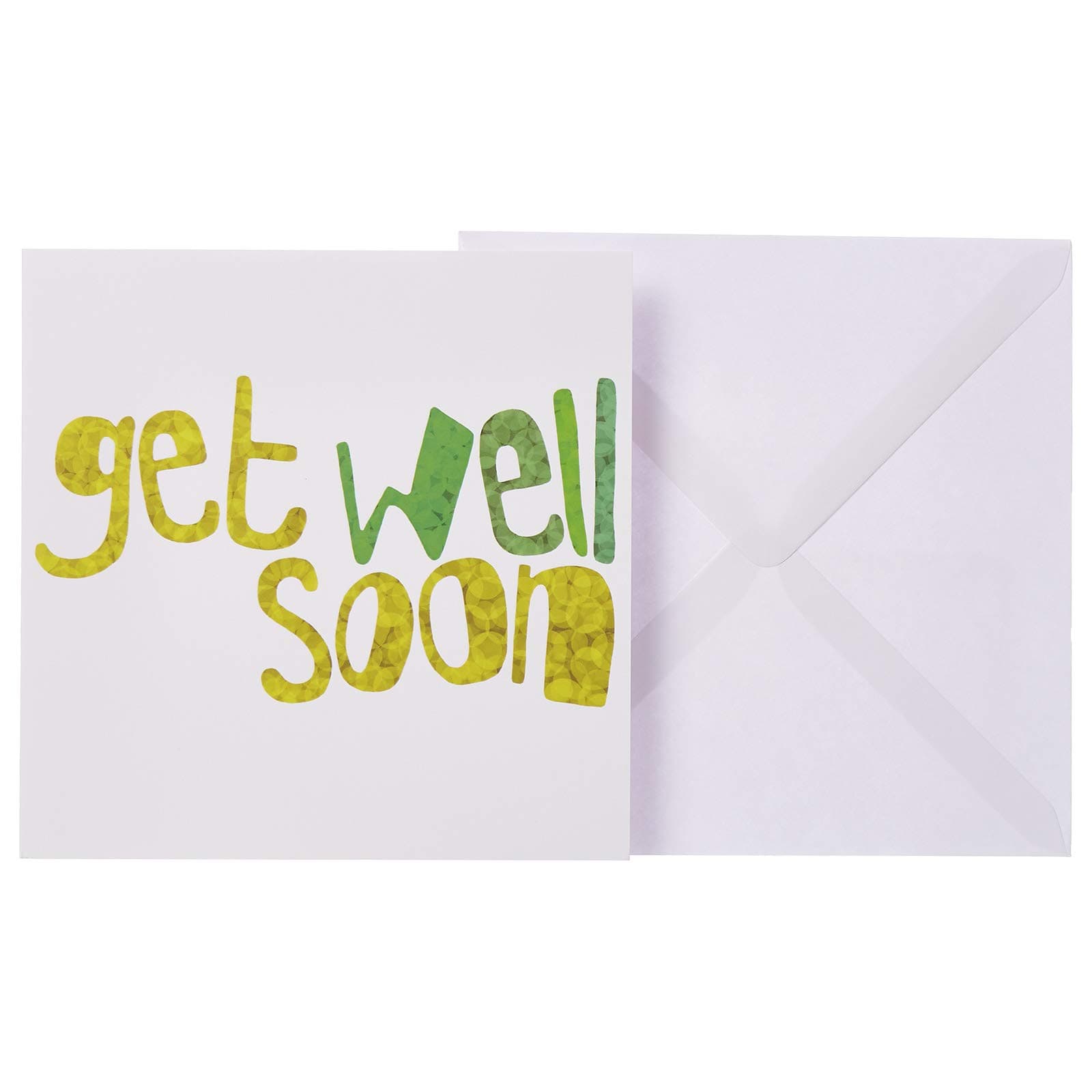 J&G Greeting Cards Get Well Soon Card - Multi Color