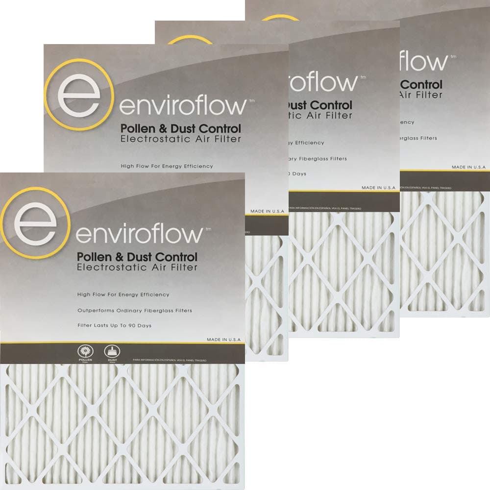 Enviroflow22X24X1 (21.5 x 23.5) Pollen and Dust Control (4 Pack)