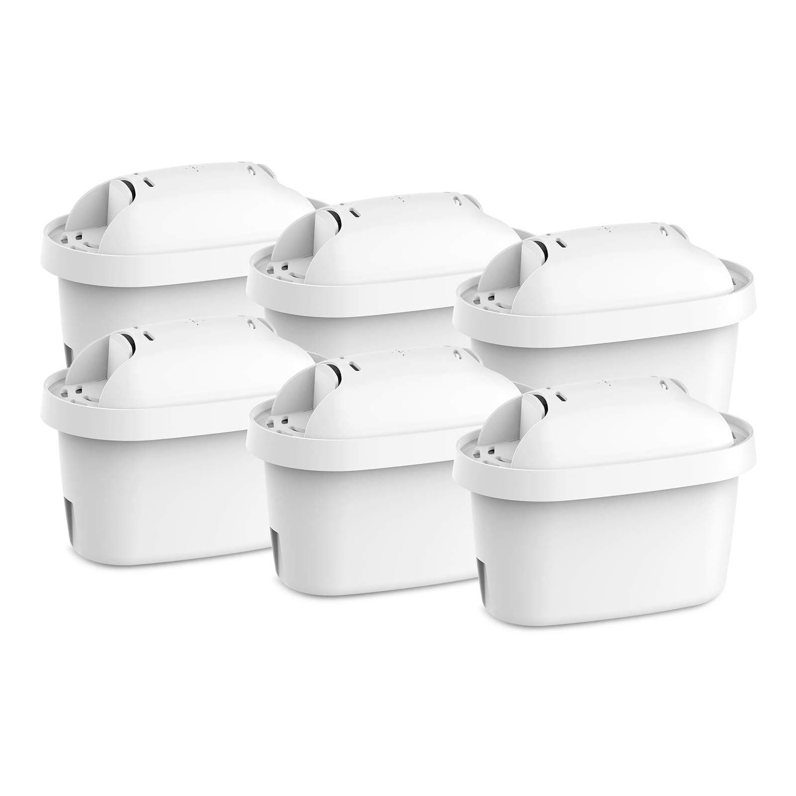 FILTERKRAFT FK-ECF-7007A Compatible Water Jug Pitcher Filter for Brita Maxtra Cartridge; Mavea, Elemaris, Marella, Aluna, Fjord, PearlCo & Dafi Unimax, Bosch Tassimo (6)