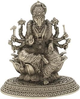 Sri Jagdamba Pearls 15 Grams Varahi Devi Silver Idol | Silver Idols of Gods, Murti, Suitable to Store in Pooja Room, Office, Home | Perfect for Gifting & Pooja/Puja Use | 80 Purity