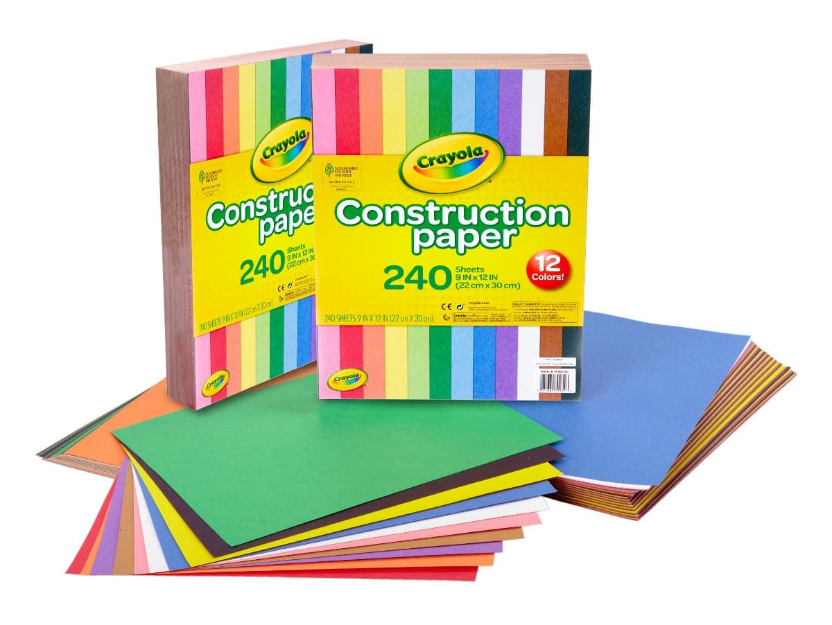Crayola Construction Paper, 240 Sheets/Pack, 2 Count