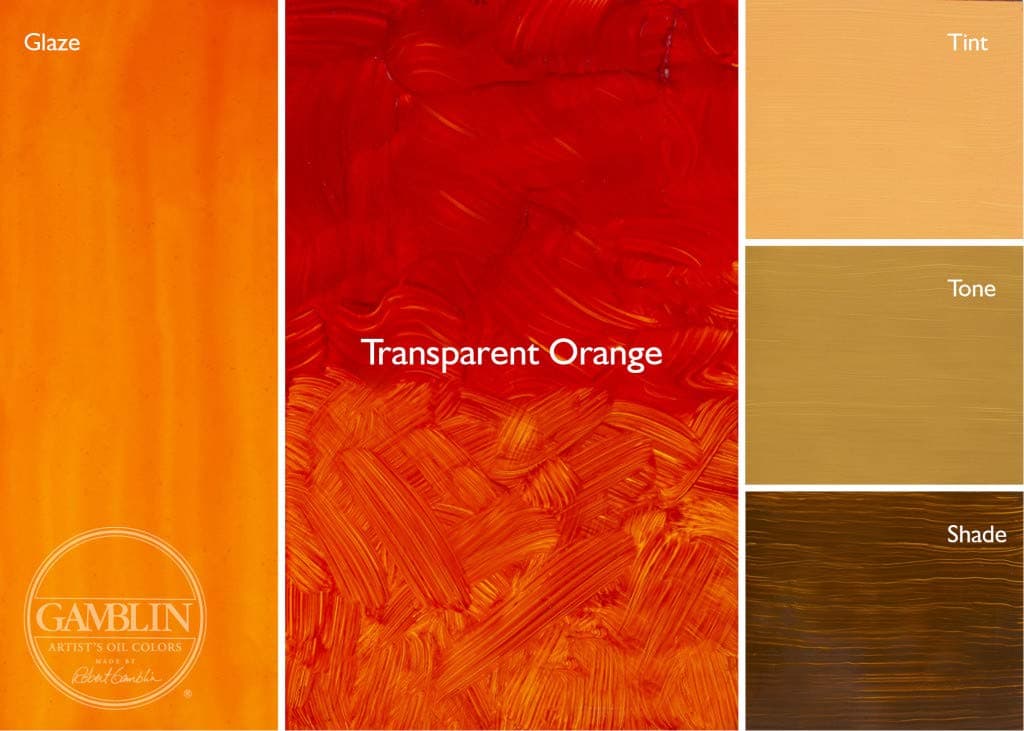 Gamblin Artist Oils Transparent Orange 37ml