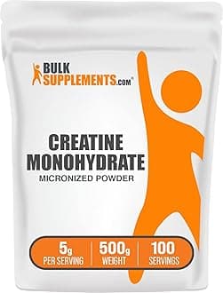 com Creatine Monohydrate Powder | Creatine Powder, 5g per Serving, Pure, Unflavored & Gluten Free, 500g