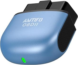 AMTIFO Bluetooth OBD2 Scanner Wireless - Auto-Connect, Clear Engine Codes, Live Data & Performance Monitoring, Works with iOS/Android - Vehicle Diagnostic Tool for Car Owners & DIY Enthusiasts