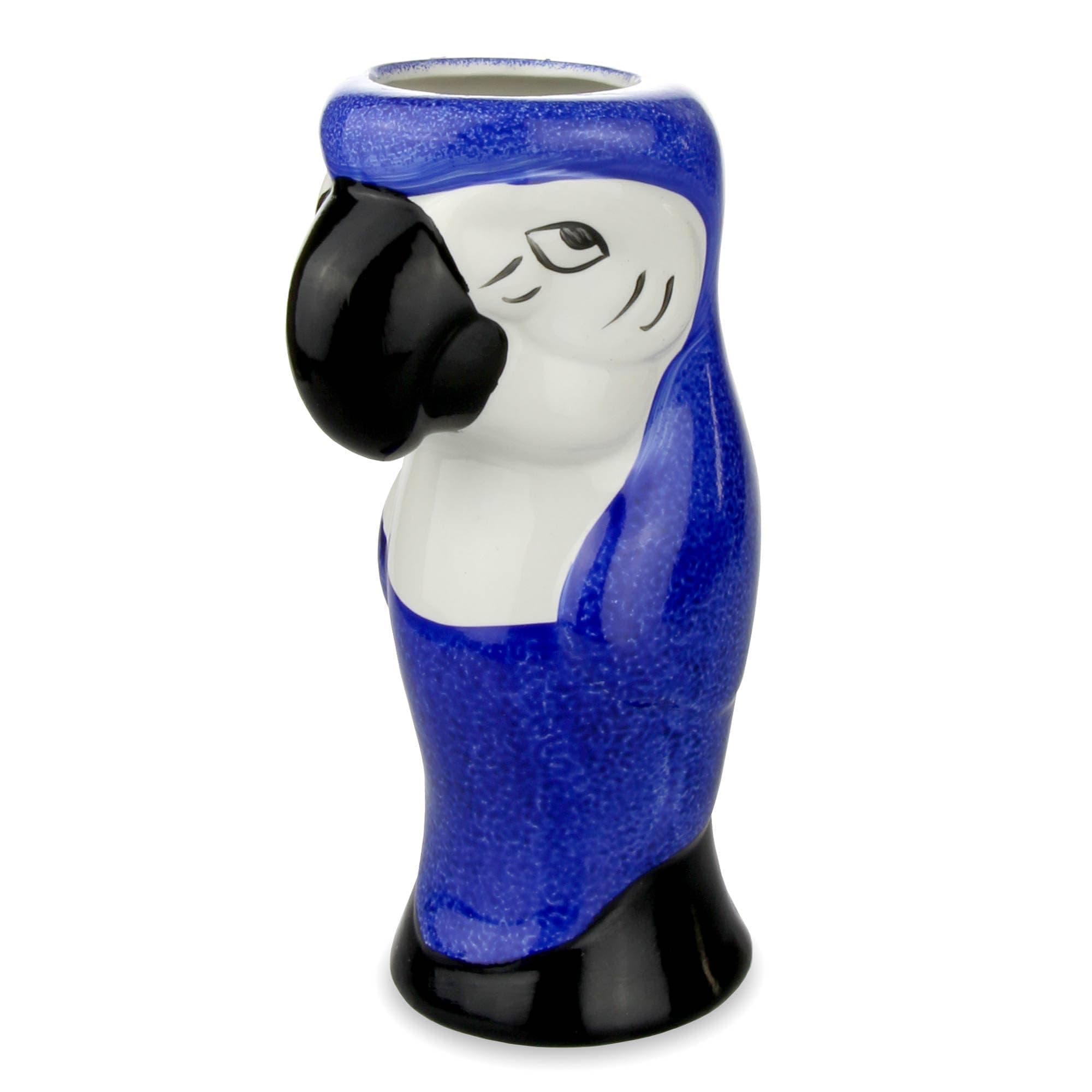 bar@drinkstuff Ceramic Parrot Mug Blue 19.4oz / 550ml - Ceramic Hawaiian Cocktail Mug