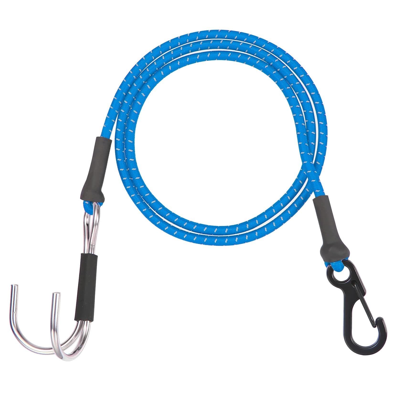 1/10 RC Crawler Kinetic Winch Strap,50cm Escape Rope,Rescue Trailer Hook for 1/8 1/10 LCG Chassis Axial SCX10 I II Capra RR10 TRX4 (Blue)