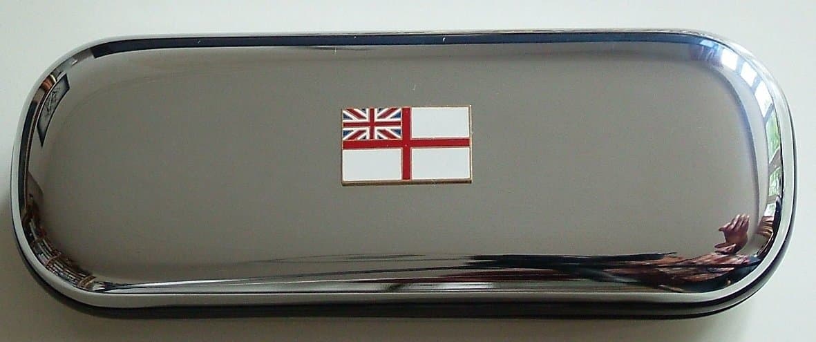 RN Royal Navy White Ensign classic chrome Glasses case