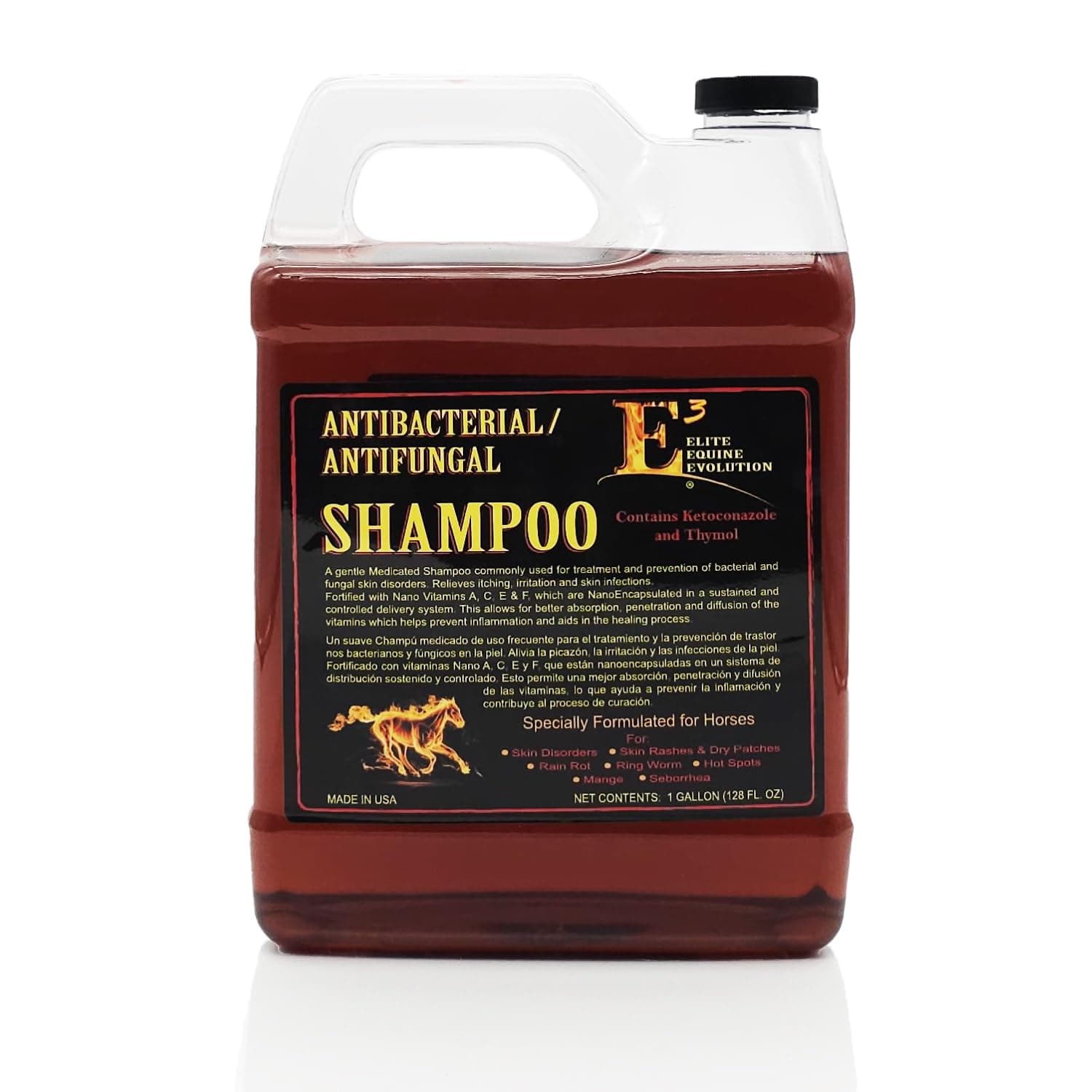 E3 Elite Antibacterial Antifungal Shampoo for Pets, 1 gal