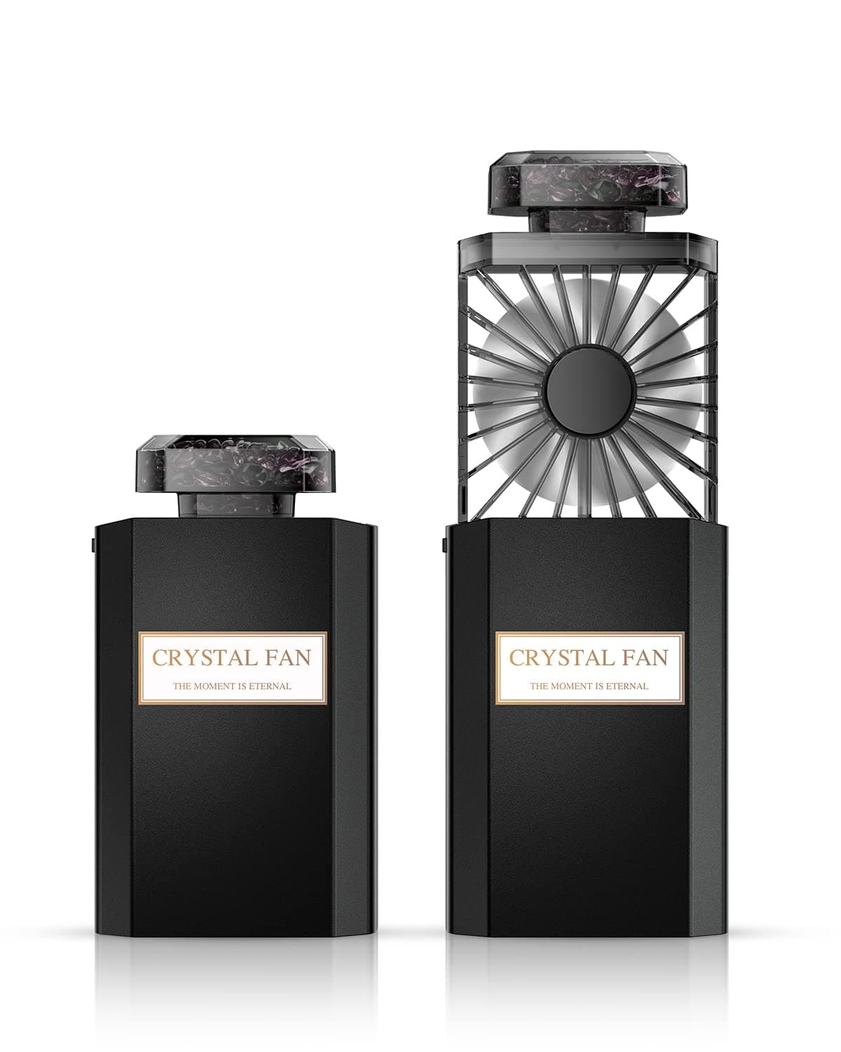 Handheld Fan, Rechargeable Small Personal Fan, 3 Speed Settings, Powerful Quiet Drawer Portable Fan Mini Cooling Desk Electric Fan for Girls Women Office School Work Home Black ..