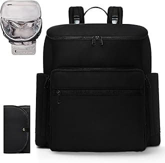 Diaper Bag Backpack, Neoprene Bag Backpack 16 Pocket, 4 Insulated Pockets, Baby Bag with Changing Pad