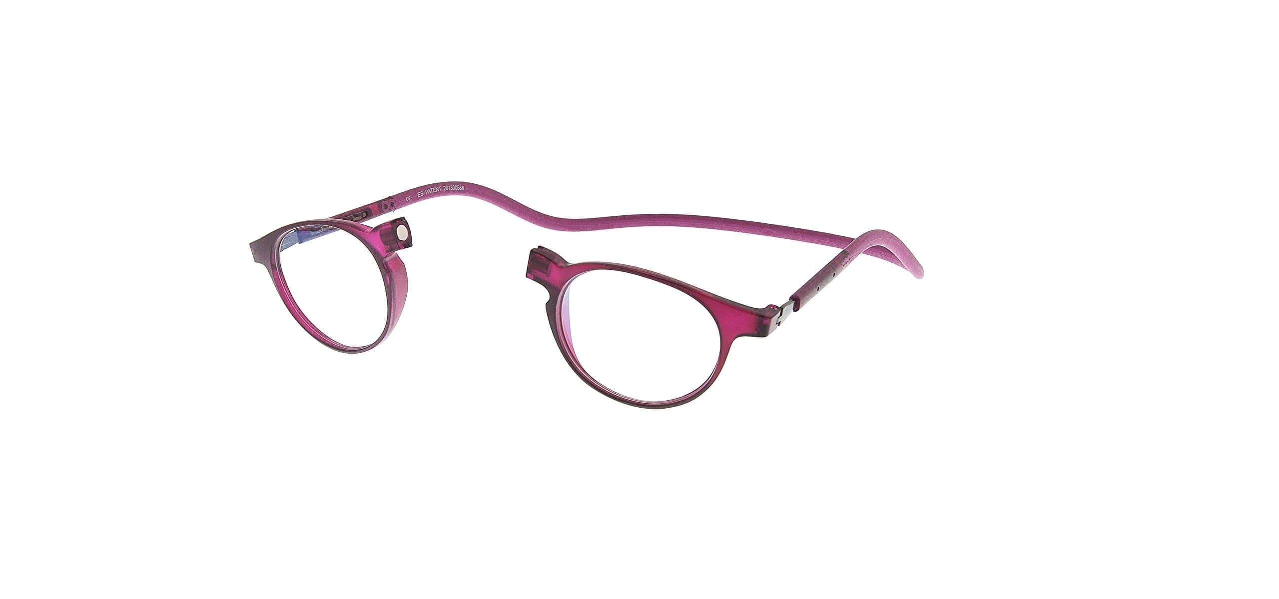 New Slastik Magnetic Clic Style Reading Glasses Frames Soho 005 With Soft Case Power, Adjustable Sides & Anti reflective lenses Power +3.0