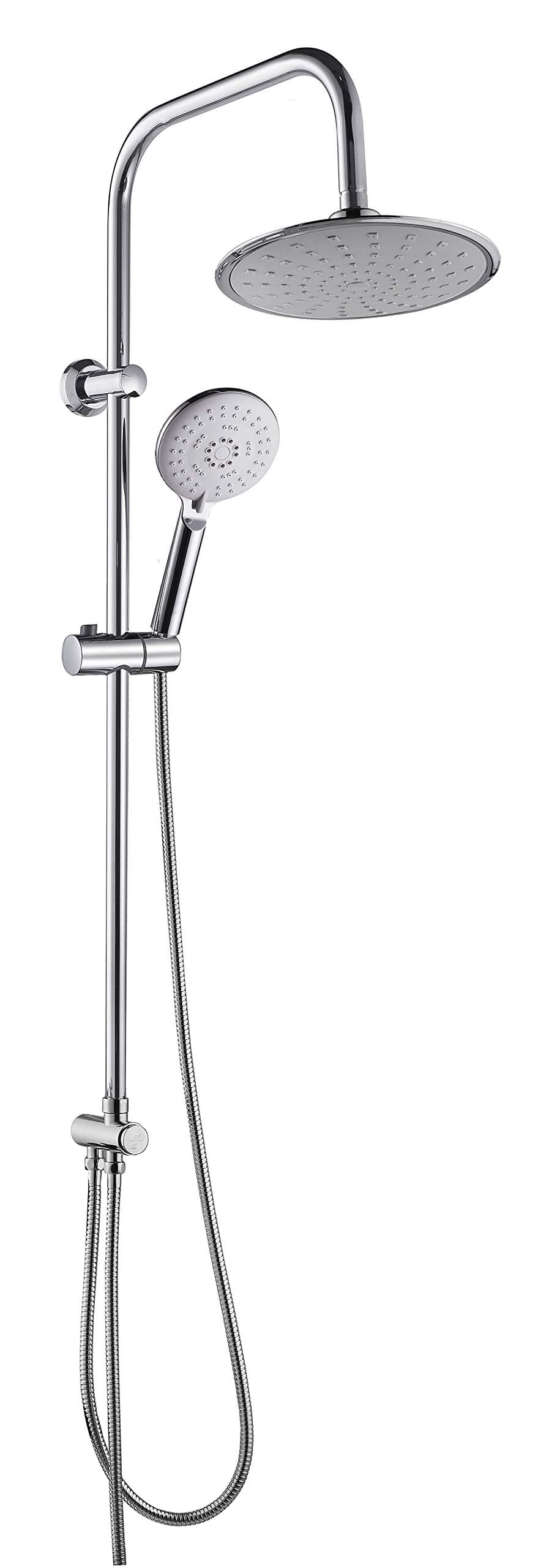 Waterful tec330543 Jiro with Diverter Shower Column A Button Rod, Grey, 22 mm x 105 cm