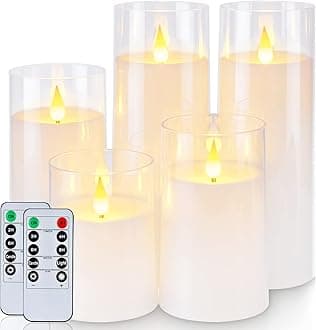 Homemory Flameless Candles Set of 5