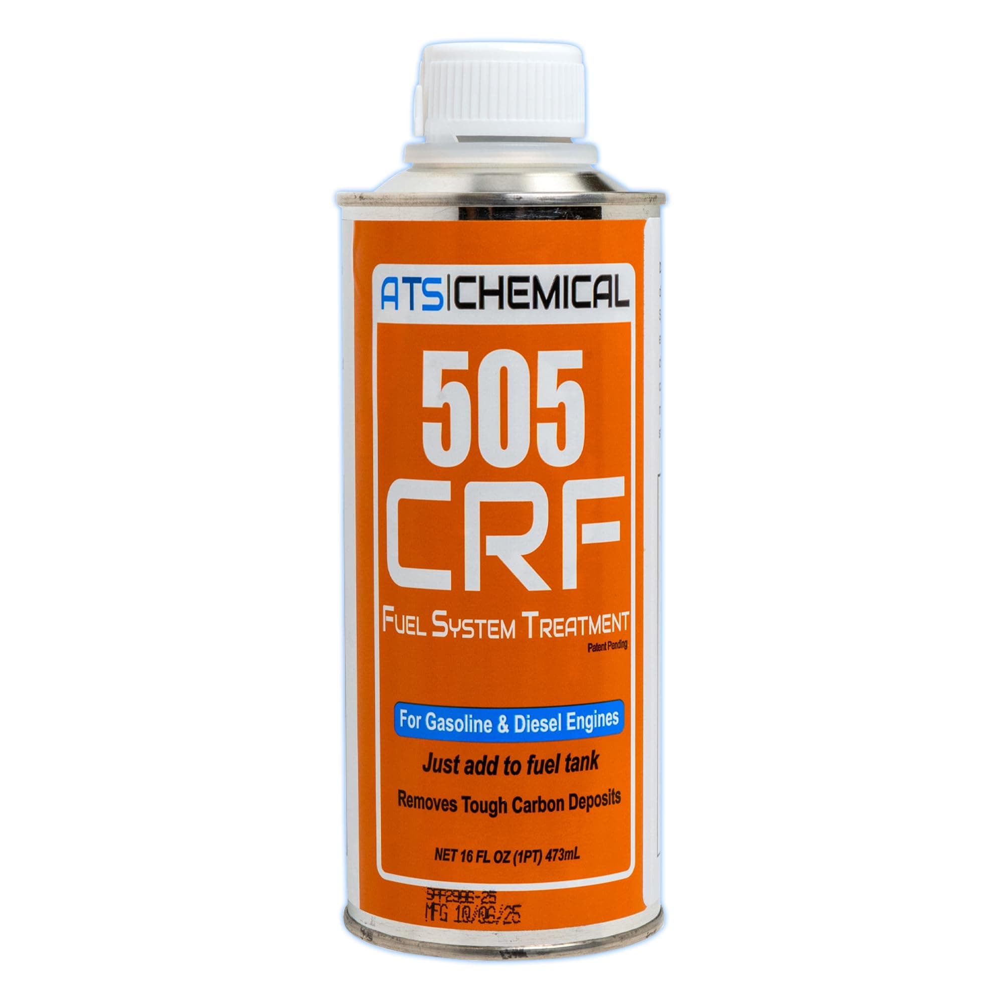 505 CRF Fuel System Treatment - 16 oz Powerful Carbon & Injector Cleaner for Gasoline & Diesel Engines - Help Boost MPG, Restore Power, & Reduce Emissions - Easy Pour Bottle