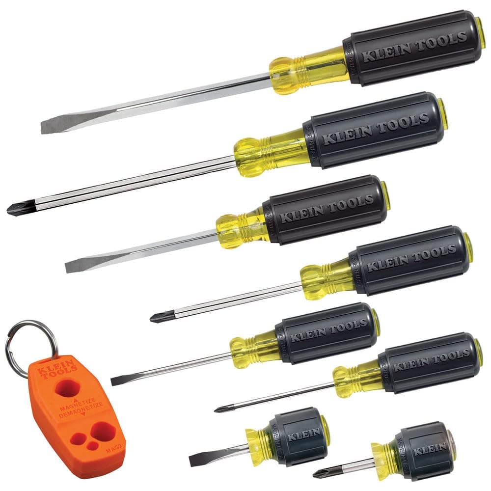 Klein Tools 85148 Screwdriver Set with Magnetizer / Demagnetizer for Magnetic...