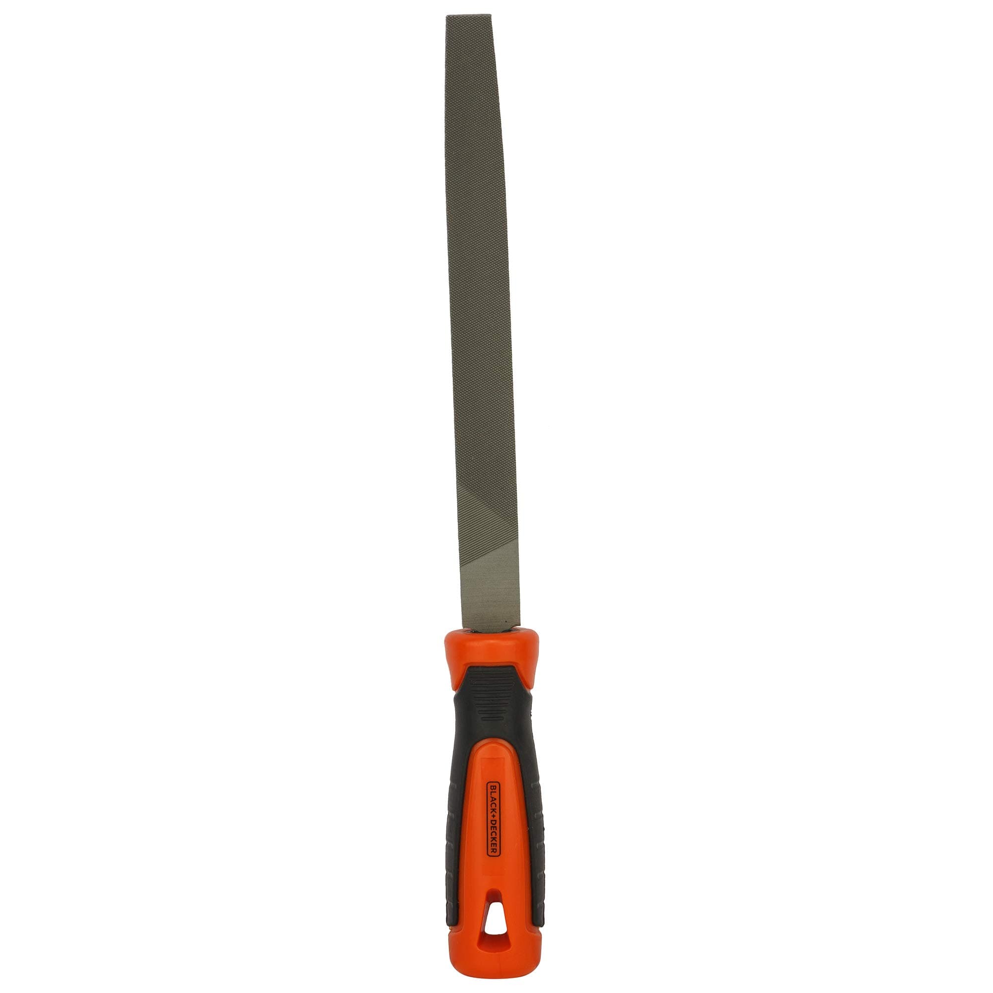 BLACK+DECKER Steel 2Nd Cut Flat File, Orange, 200 mm, Bdht22144