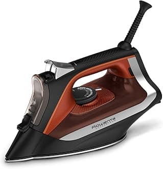 Rowenta Access DW2360 Stainless Steel Steam Iron for Clothing, 300 Holes Micro Vapor, 1700 Watt Ironing, Dust Steam, Powerful Steam, Automatic Shut-Off