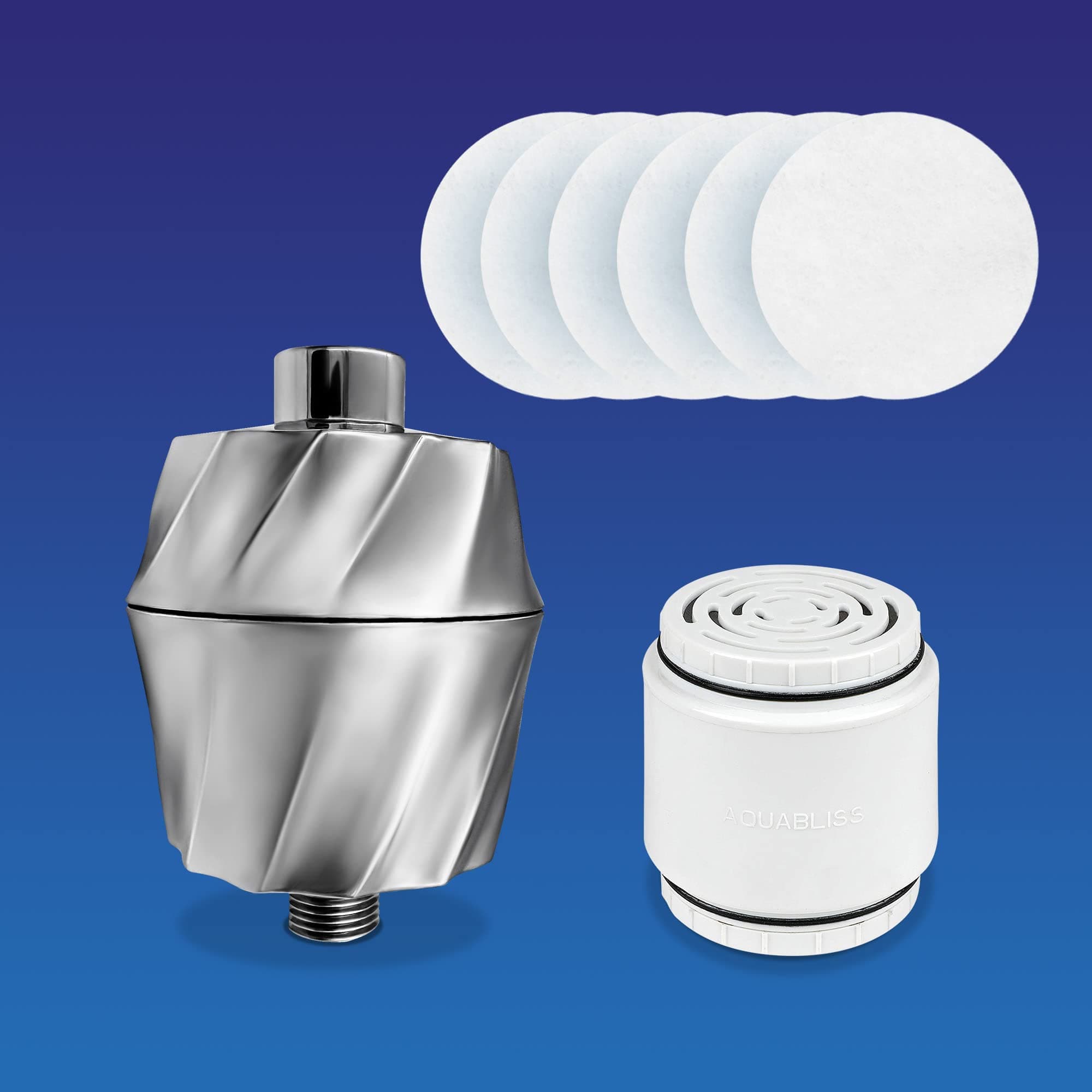 SF400 HD Revitalizing Shower Filter w/an Extra SFC400 Filter Cartridges & 30pc Pack of Sediment Pads (Exclusive Bundle)