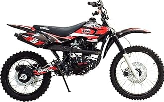 X-PRO Hawk 150cc 5-Speed Manual Transmission Dirt Bike with Kick Start! Big 19"/16" Wheels!
