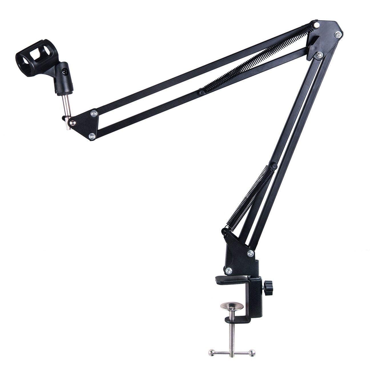 Studio Microphone Stand, Suspension Boom Scissor Arm Stand, Desktop Mic Holder for Broadcasting, Stage, TV Station