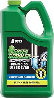 - Industrial Strength Grease and Hair Drain Clog Remover | Drain Cleaner Gel | Safe for Pipes, Toilets, Sinks, Tubs, Drains & Septic Systems | 1 Gallon