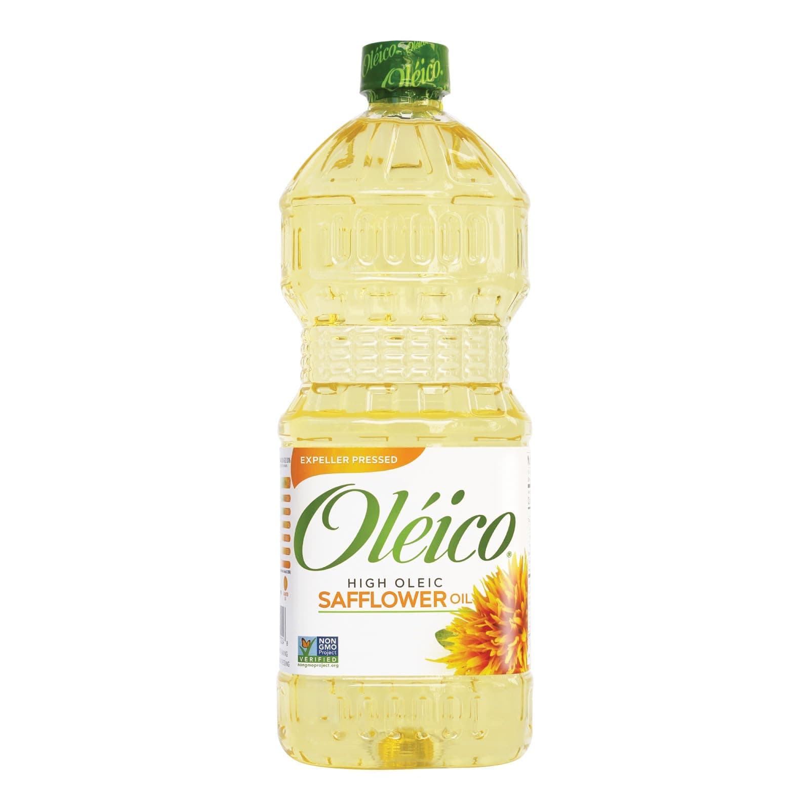 Oleico - High Oleic, Non GMO Certified, Kosher Verified, Expeller Pressed, High Heat Stable Safflower Oil, Bottle of 32.3 fl oz