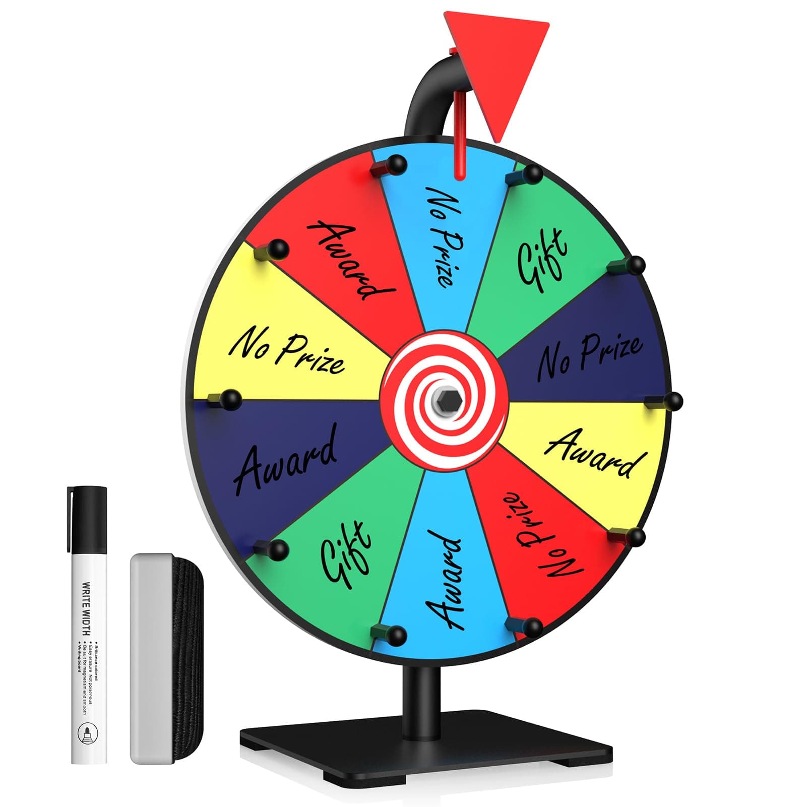 Spinning Wheel for prizes with Stand 12 inch