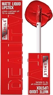 Matte Liquid Lipstick for Women, Lip Gloss Longwear No-Budge Lipcolor Makeup, Highly Pigmented Color and Waterproof, Nonstick Lip Glaze, 1 Count(05#Red-Hot)