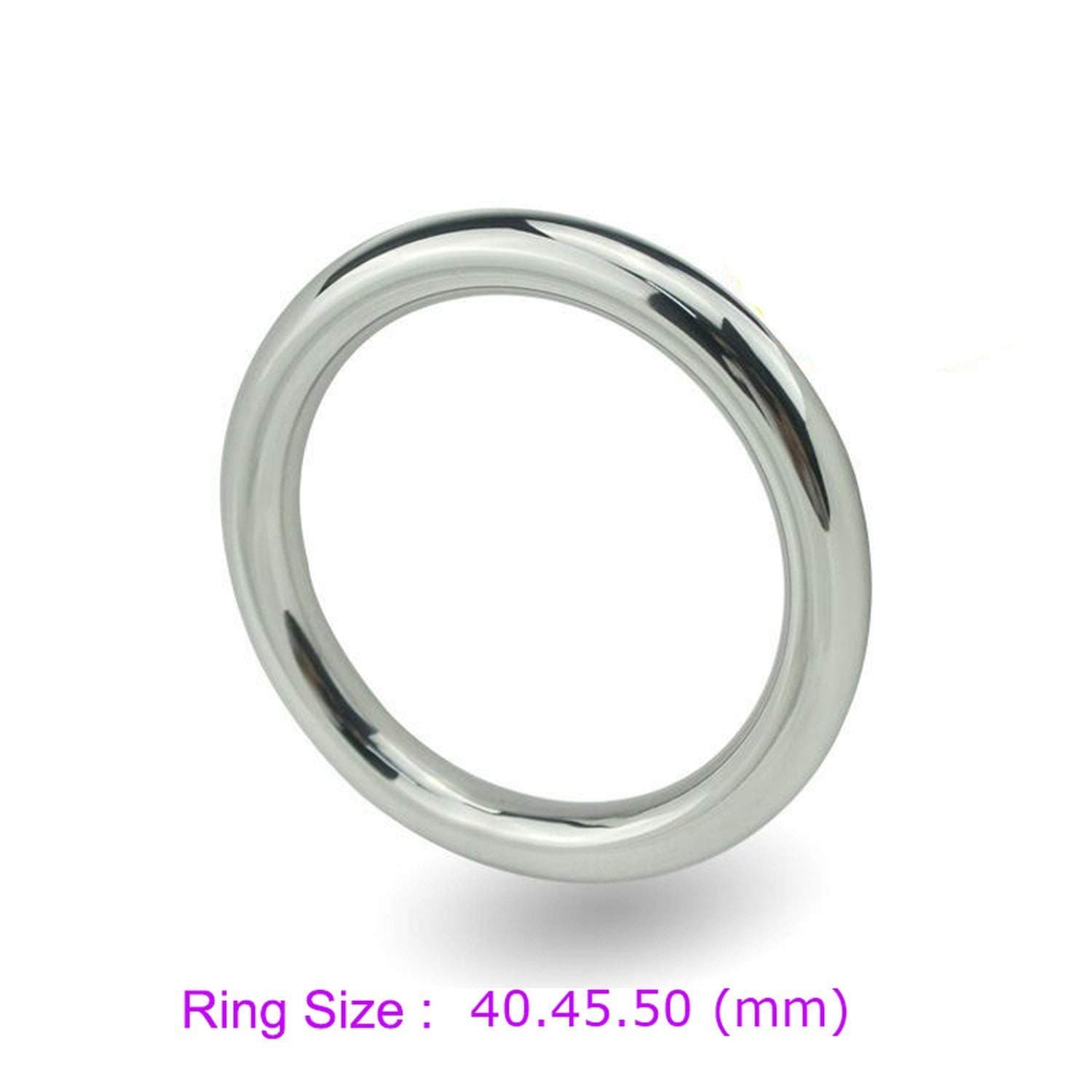 Caikn 3 Size Stainless Steel Physical Time D-ick p^ēnísRing Casing Bound S^crótum C'ǒck Ring Sêxv Toy for Men C'ǒckring,Ring Size 45Mm