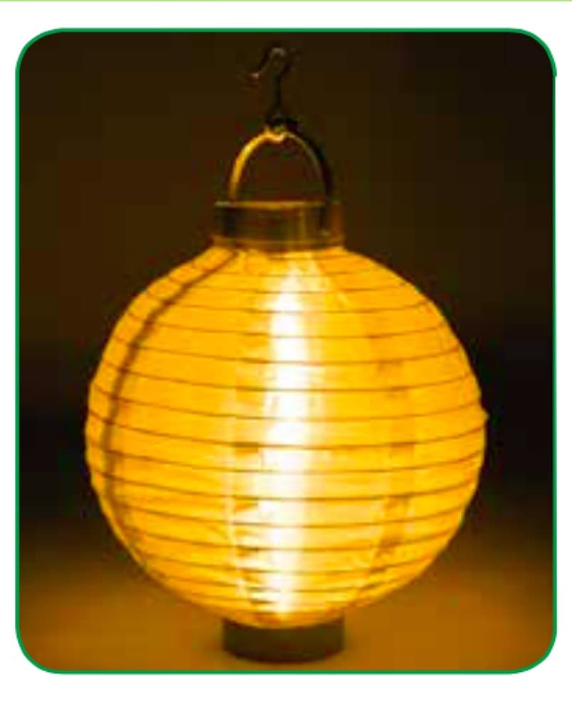 Chinese Lanterns with Hook and LED Light, Available in 4 Colors - 1 Lantern (YELLOW)