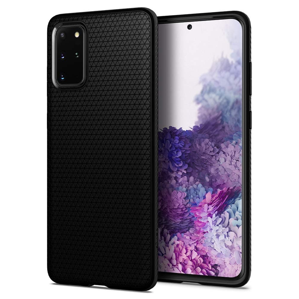 Spigen Liquid Air for Samsung Galaxy S20+ 5G Case, Galaxy S20+ Back Cover (2020) - TPU|Matte Black