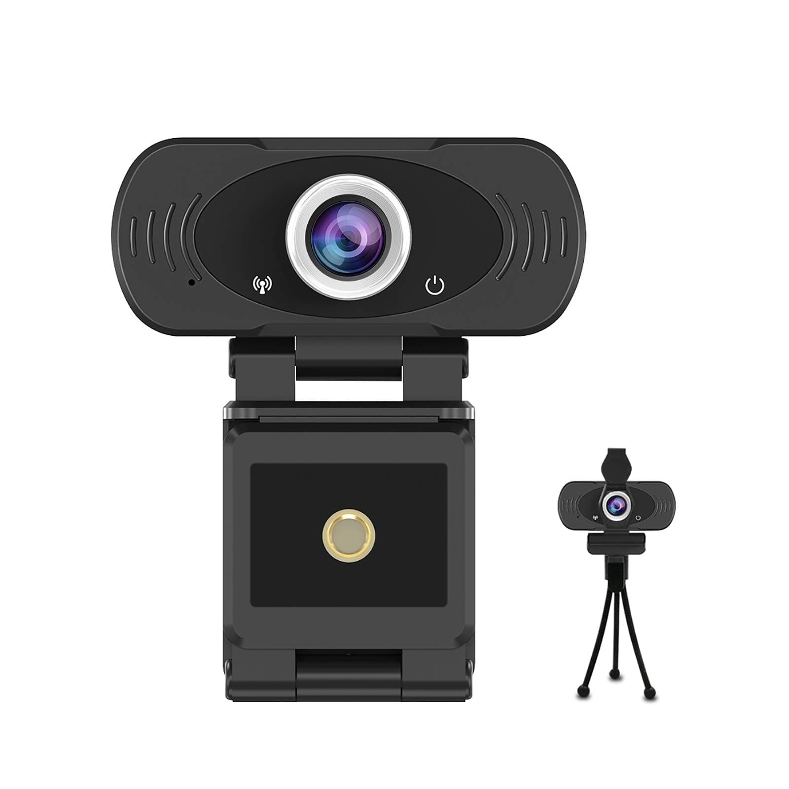 1080p Full HD USB Webcam with Built-in Microphone with Privacy Cover and Tripod,30fps Plug and Play Widescreen Live Streaming Web Computer Camera for PC Video Conferencing/Calling/Gaming…